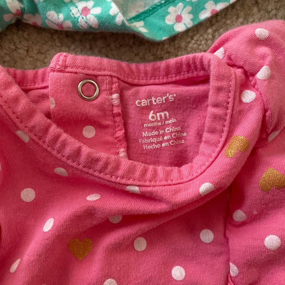 6 month baby girl Carter's romper/dress set - Picture 3 of 7